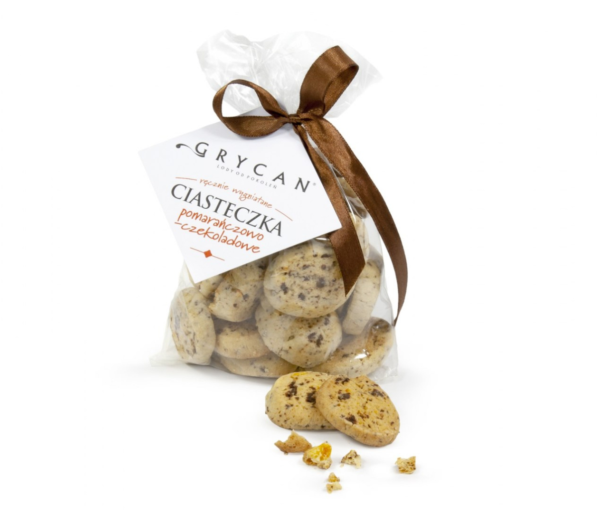 Ciasteczka pomarańczowo-czekoladowe GRYCAN - 150g Ciasteczka pomarańczowo-czekoladowe GRYCAN - 150g