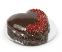 Tort - Serce w lustrzanej polewie czekoladowej (10-12 porcji)