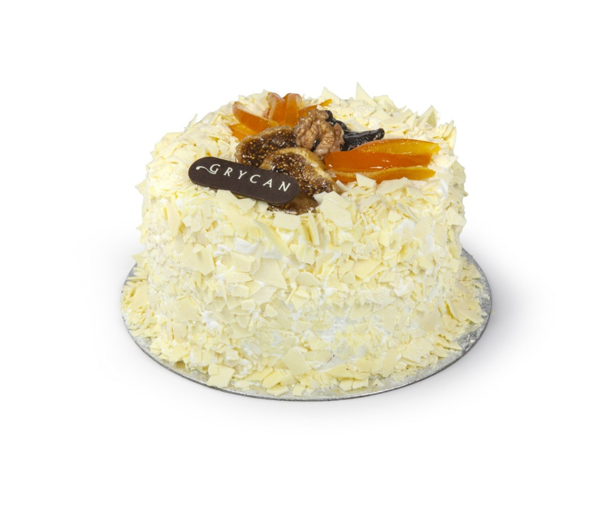 Tort lodowo-bezowy bakaliowo-orzechowy z białą czekoladą mały (6-8 porcji) Tort lodowo-bezowy bakaliowo-orzechowy z białą czekoladą mały (6-8 porcji)
