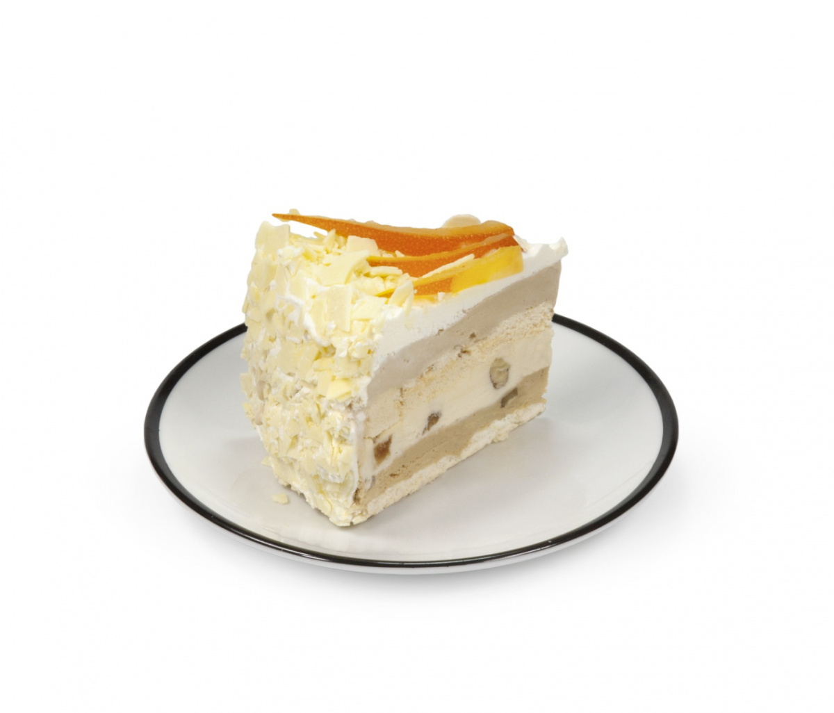 Tort lodowo-bezowy bakaliowo-orzechowy z białą czekoladą mały (6-8 porcji)