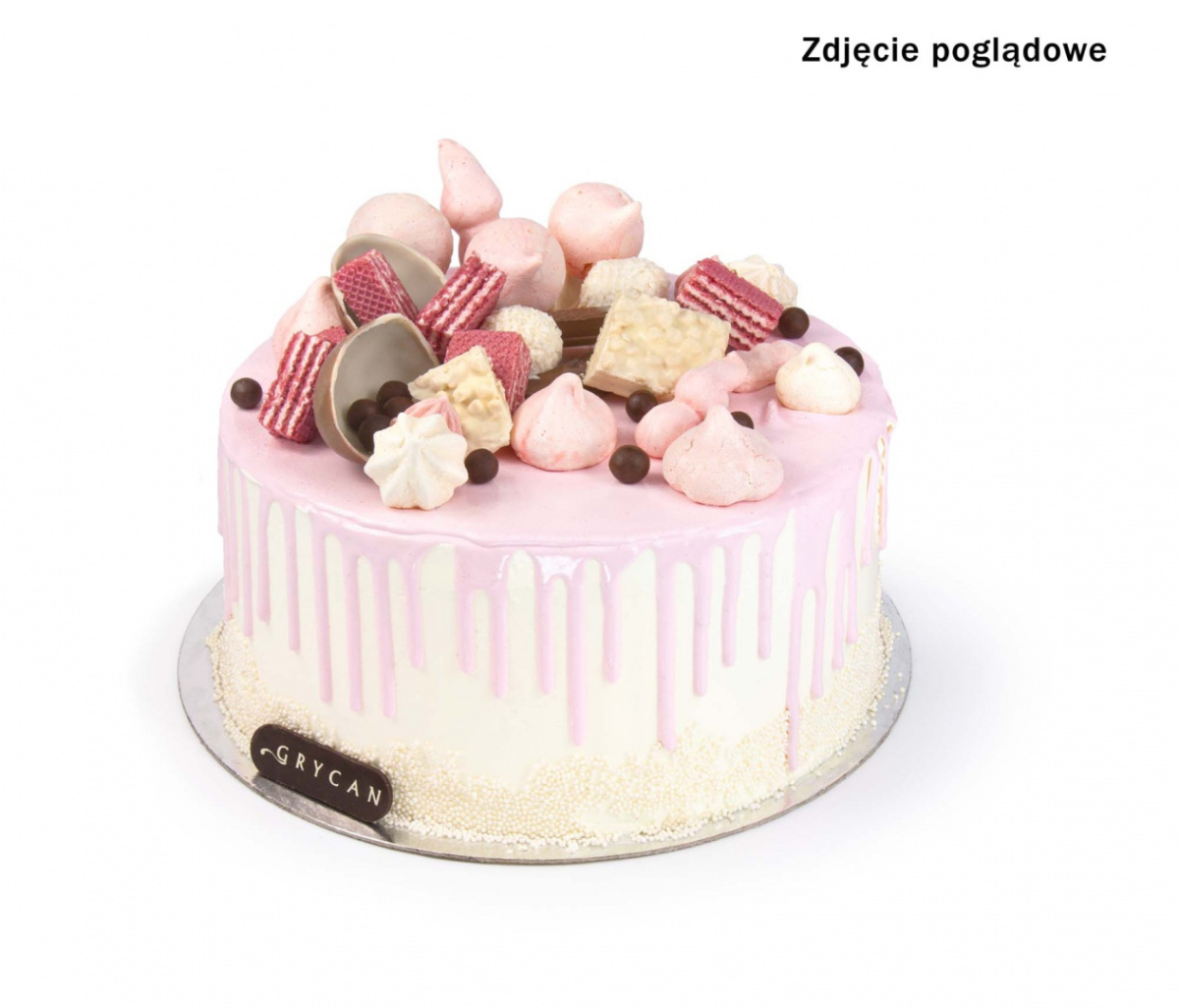 Tort wysoki pastelowy różowy 2,9 kg Tort wysoki pastelowy różowy 2,9 kg