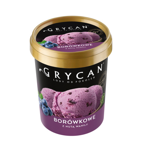 Lody GRYCAN Borówkowe z nutą wanilii 500ml WARSZAWA