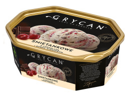 Lody GRYCAN Śmietankowe z czekoladą i sosem wiśniowym 900ml WROCŁAW