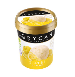 Lody GRYCAN Sorbet z cytryn 500ml WARSZAWA