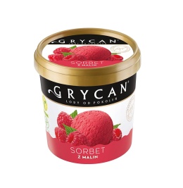 Lody GRYCAN Sorbet z malin 125ml WARSZAWA